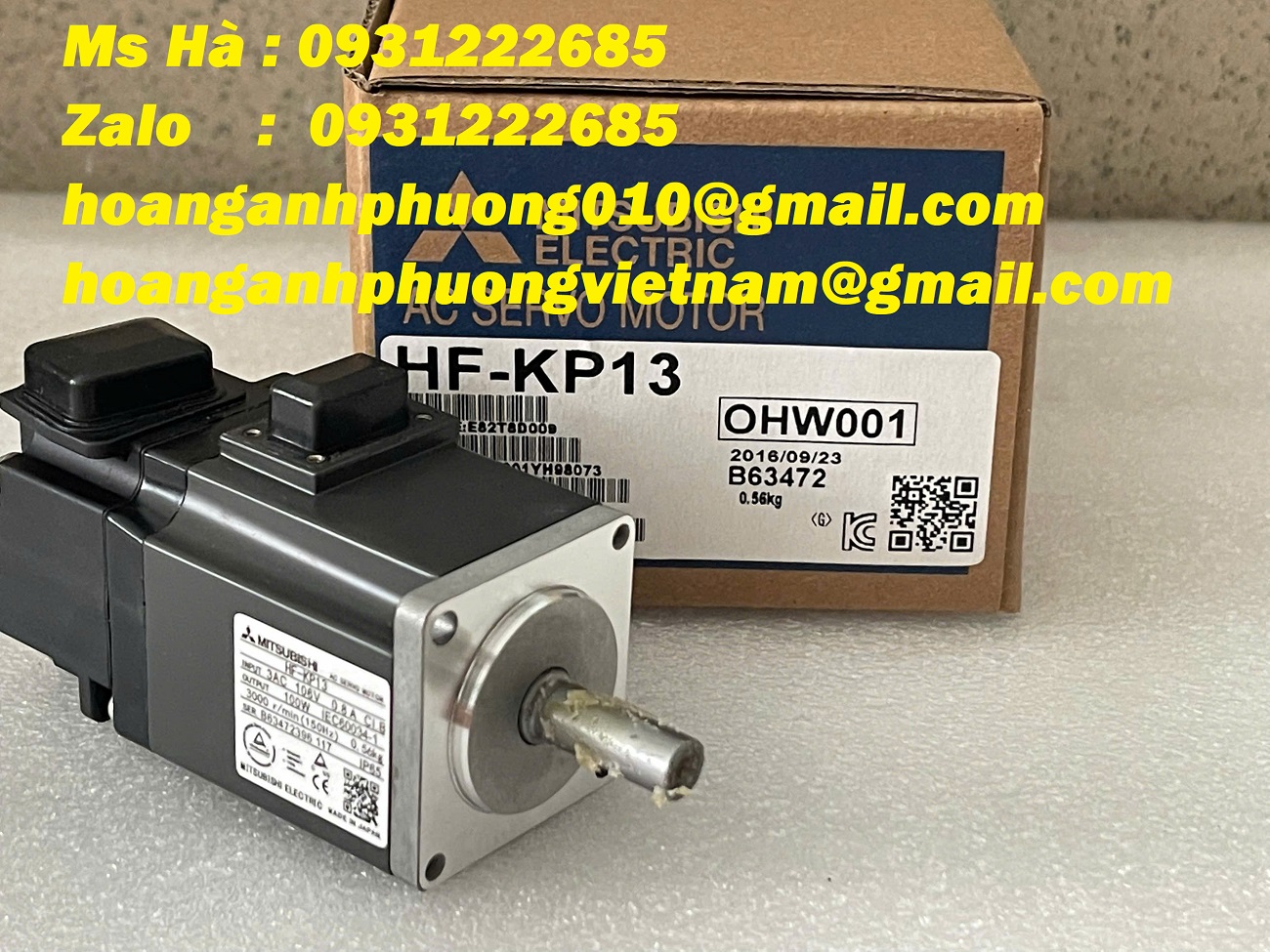 Động cơ mitsubishi HF-KP13 tốc độ cao - dùng cho CNC, băng tải